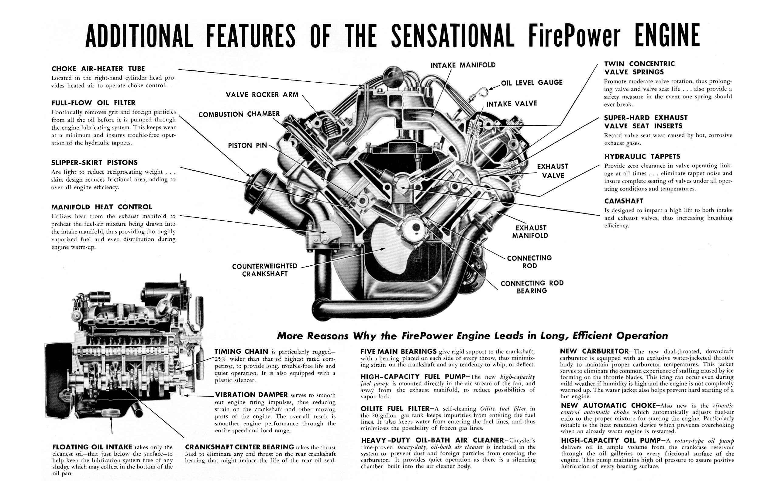 1951 Chrysler Firepower Advantages Brochure Page 5